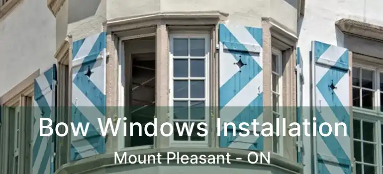  Bow Windows Installation Mount Pleasant - ON