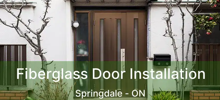 Fiberglass Door Installation Springdale - ON
