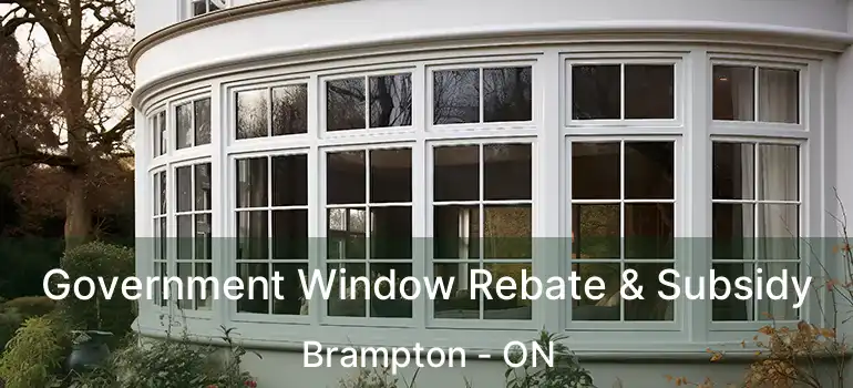  Government Window Rebate & Subsidy Brampton - ON