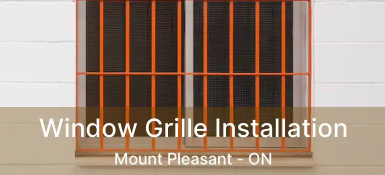  Window Grille Installation Mount Pleasant - ON